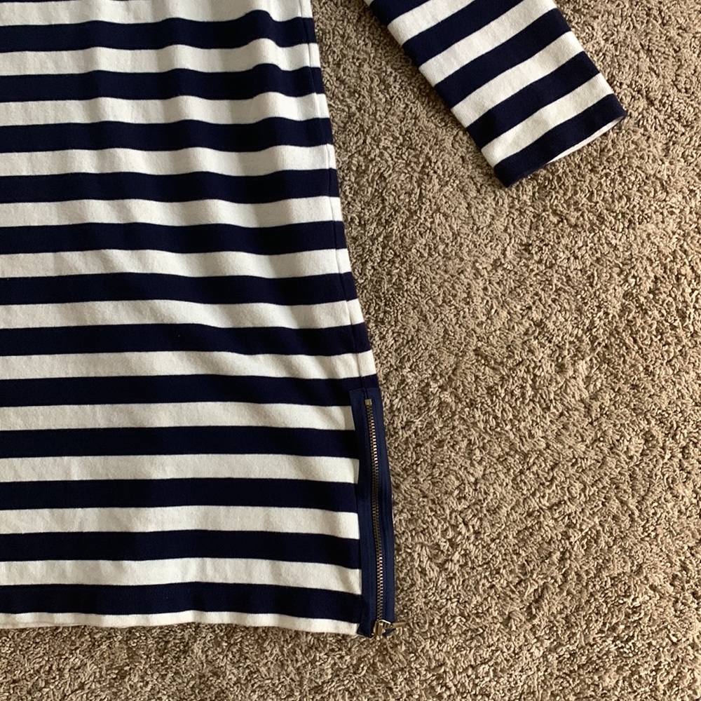 Navy blue striped long sleeved dress. Gap size xs. - Picture 3 of 3